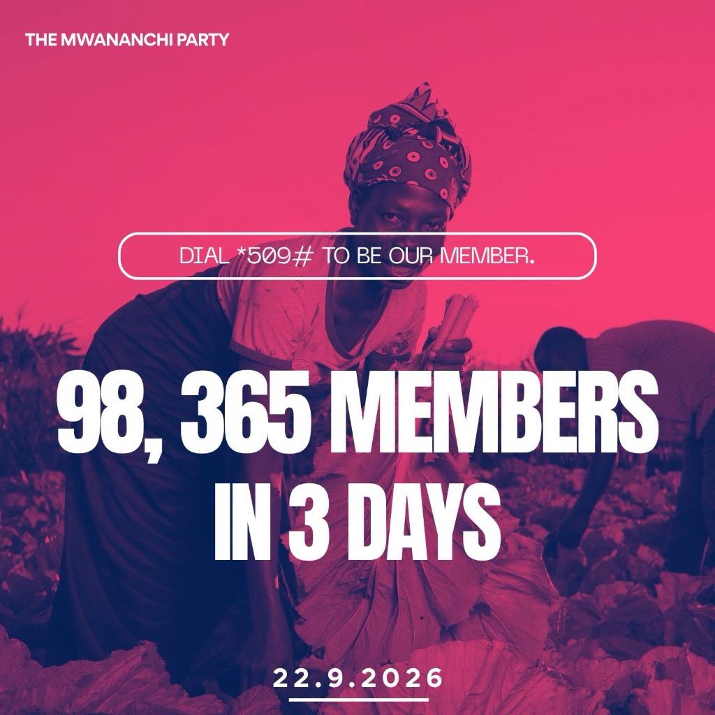 98,365 Members in 3 Days - The Mwananchi Party